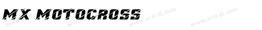 MX Motocross字体转换